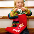 Camille and her stocking