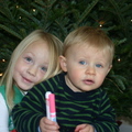 Cousins by the Christmas Tree
