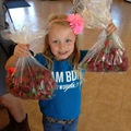 That's about 7 pounds of strawberries right there...