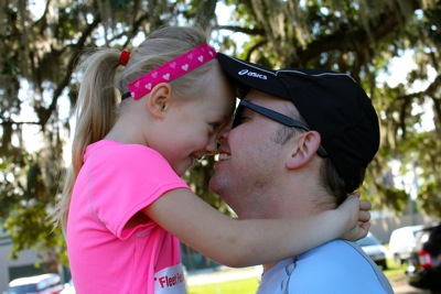 Ready to Race with Daddy