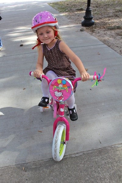 Biking in Forsyth Park