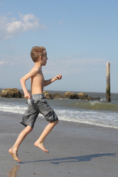 Will Heads Into the Surf