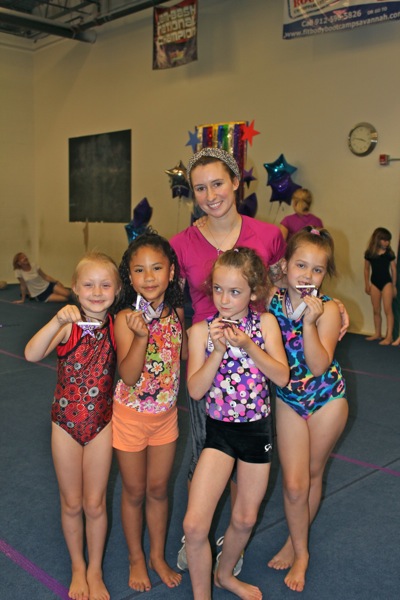 With Teacher Alix at All American Gymnastics