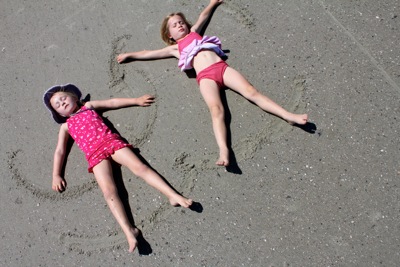 Making Sand Angels