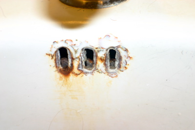 Rust stains