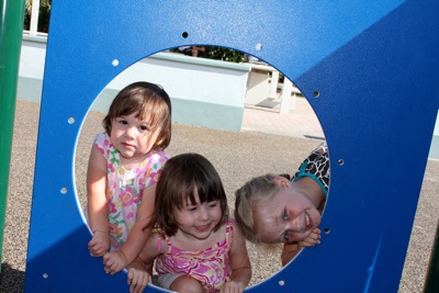 Cousins on the Playground