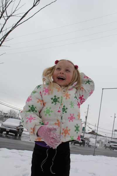 Happy in the Snow
