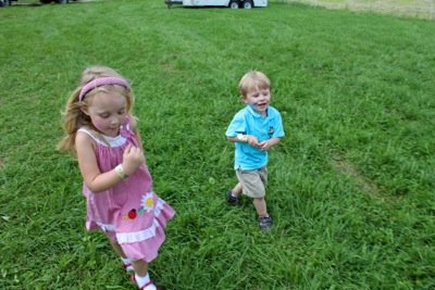 Running in the Grass