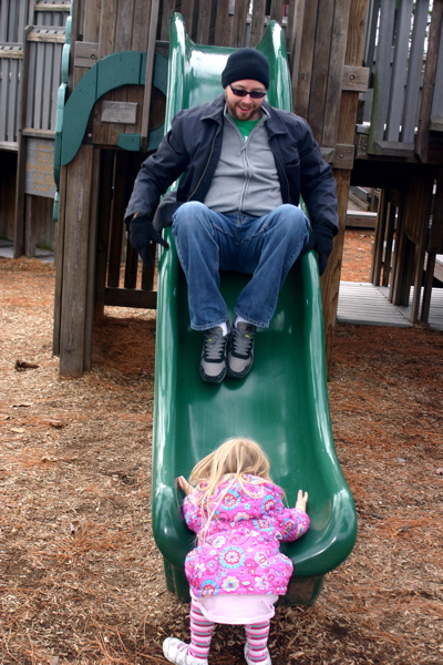 I've gotcha Daddy!