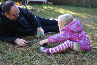 Playing Dinos with Daddy