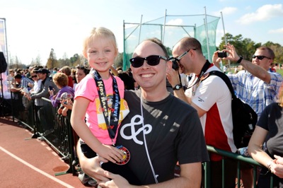 At the Finish with Daddy