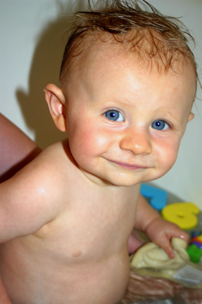Jones' First Big-Tub Bath
