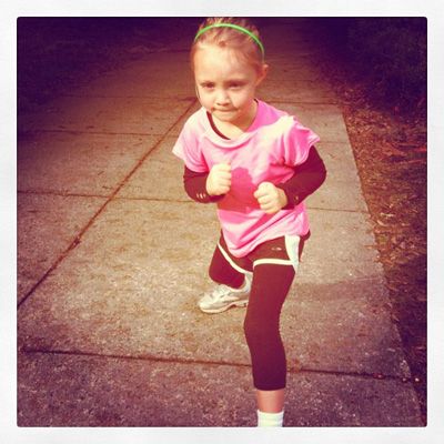 Training for her Race