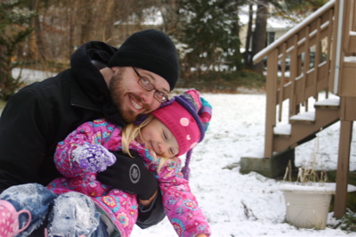Snowgirl and her Daddy