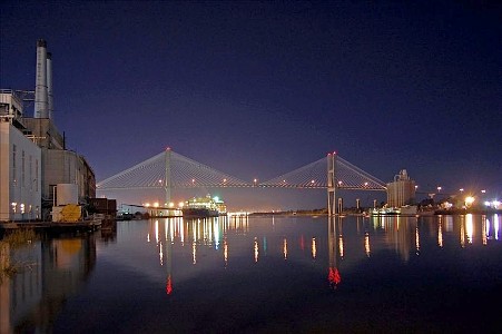 Talmadge Bridge at Night