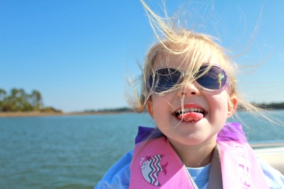 Happy Girl on the Water